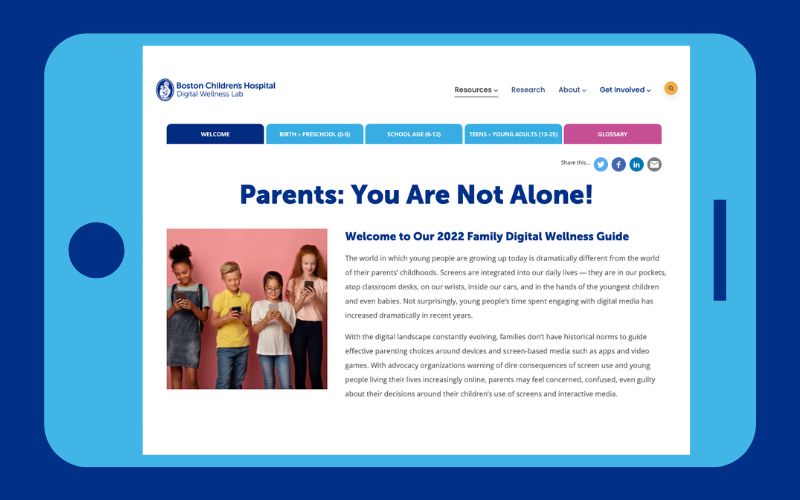 Family Digital Wellness Guide screenshot