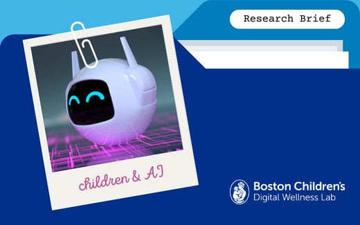 Research Brief - Children & AI - Robot cover art