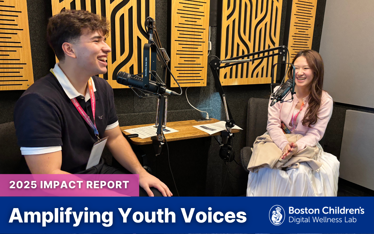 Amplifying Youth Voices: Young People Are the Experts on Their Own Digital Lives