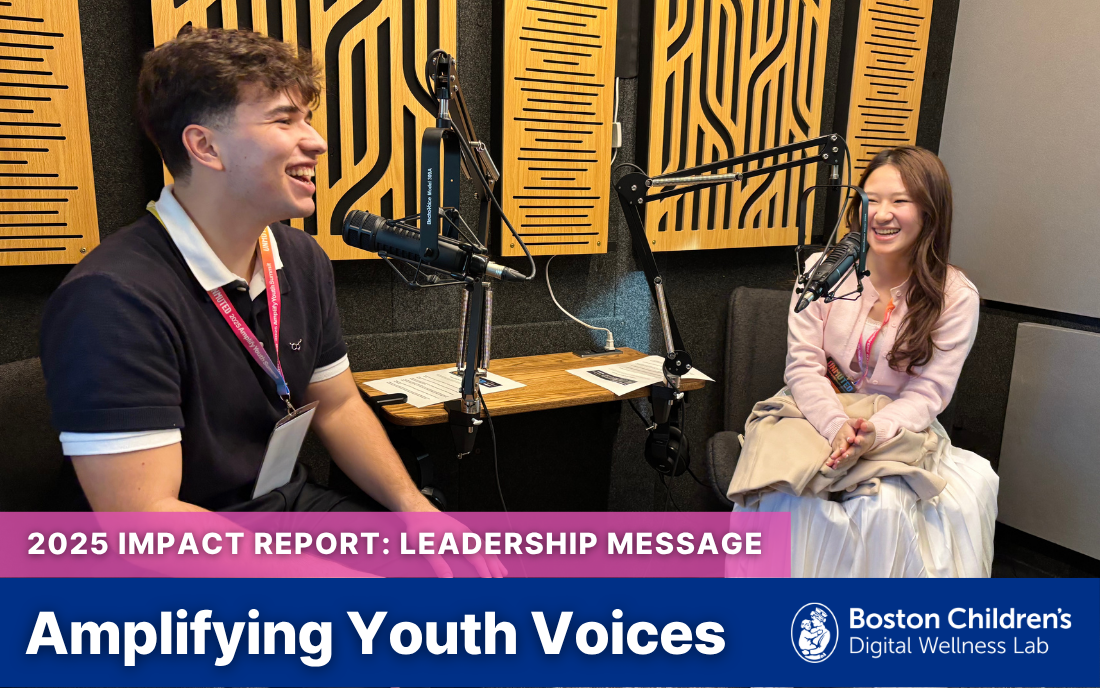 Amplifying Youth Voices: Young People Are the Experts on Their Own Digital Lives