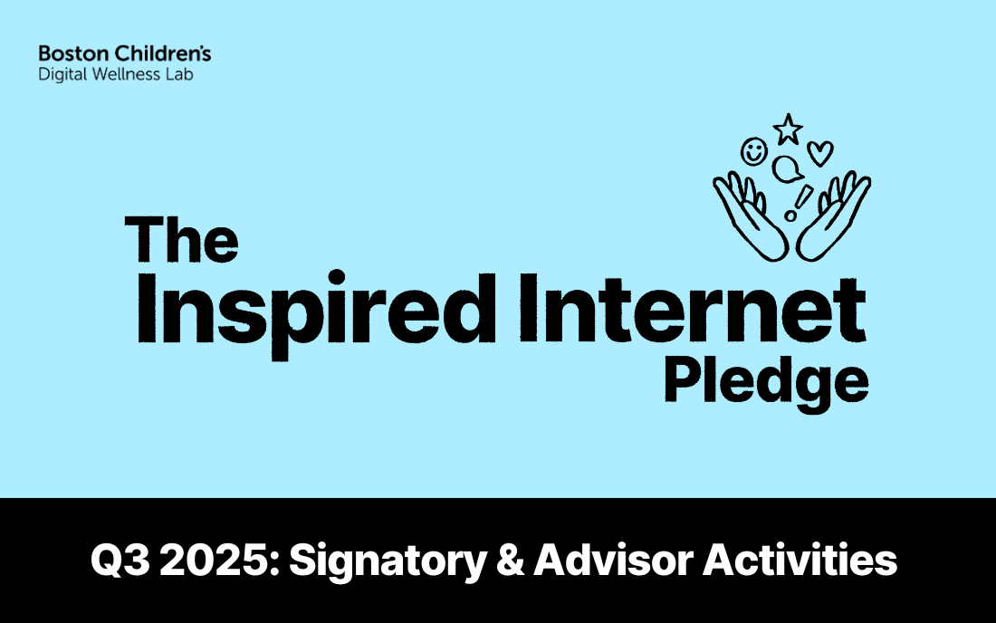 Inspired Internet Pledge: Q3 2025 Signatory and Advisor Activities