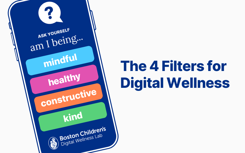 4 Filters for Digital Wellness graphic