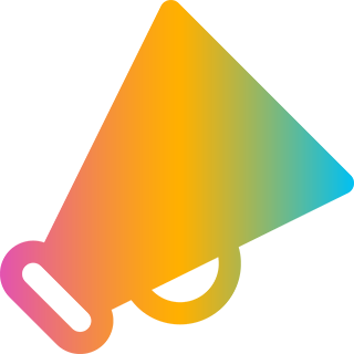 For Teens - Multicolor Megaphone Icon