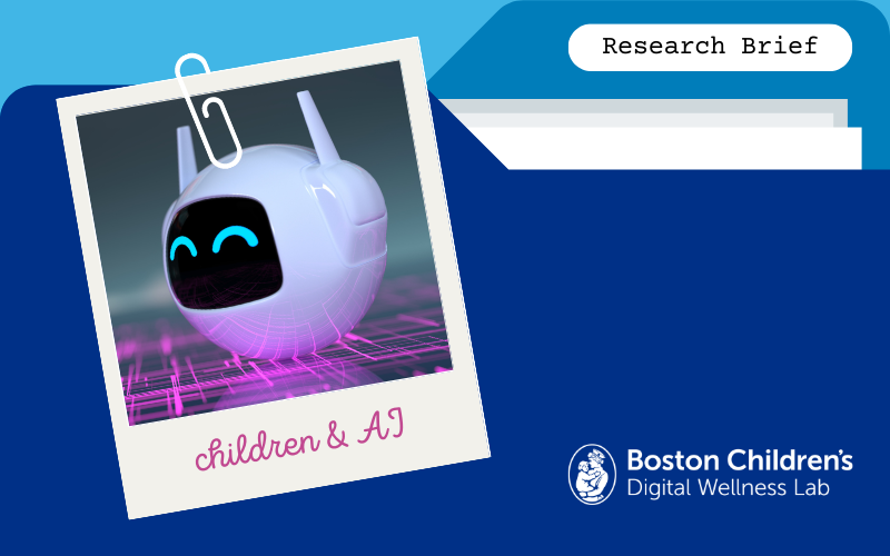 Children & Artificial Intelligence - The Digital Wellness Lab