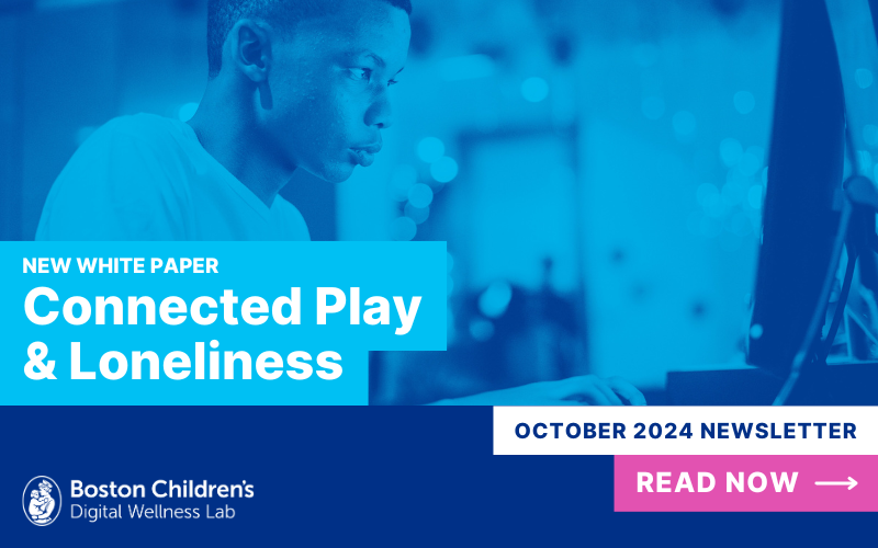 New White Paper: Connected Play & Loneliness