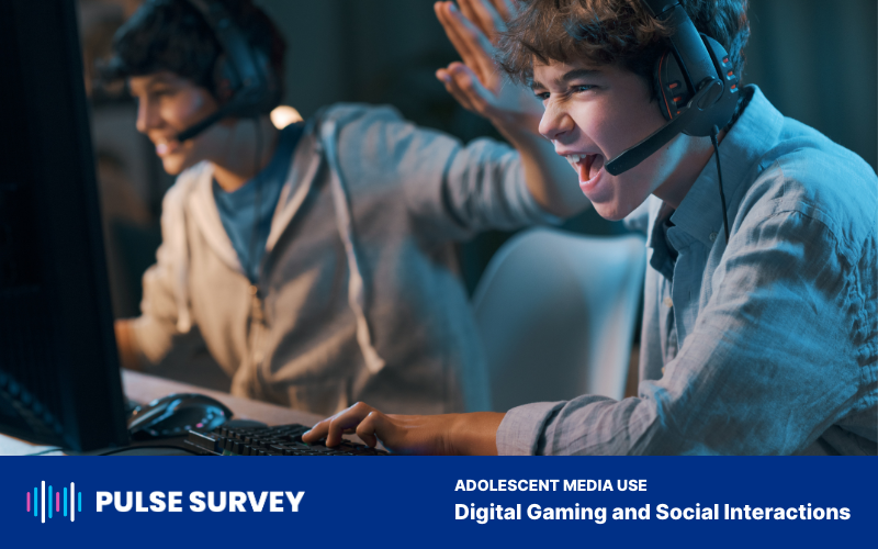Pulse Survey: Digital Gaming and Social Interaction cover image - Two young gamers with headsets