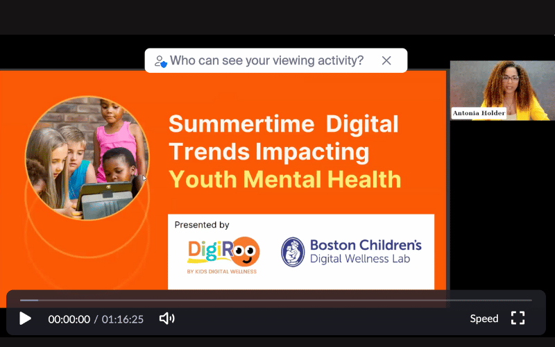 DigiRoo Webinar: Summertime Digital Trends Impacting Youth Mental Health