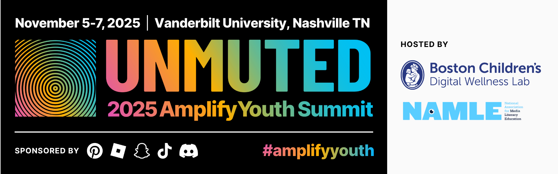 2025 Amplify Youth Summit - Unmuted - November 5-7 → Vanderbilt University