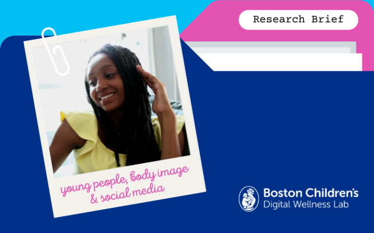 Research Brief: Young people, body image, & social media