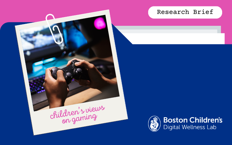 children's views on gaming research brief