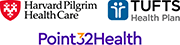 Point32Health HPHC Tufts logos